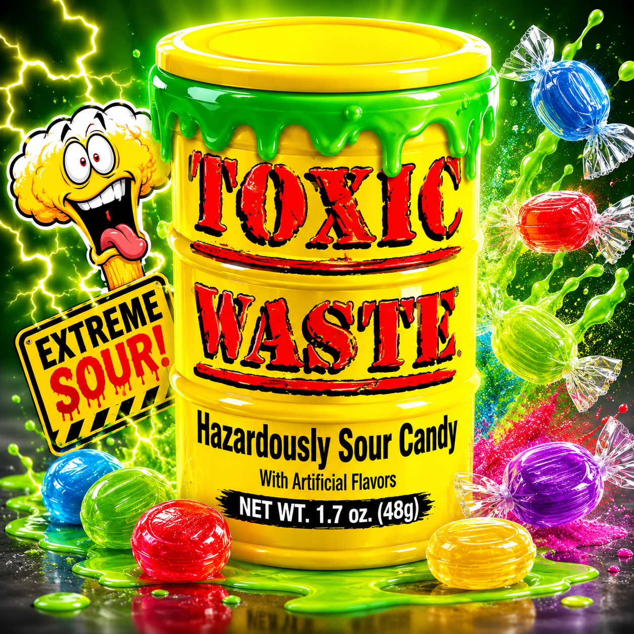 ChatGPT Image Jun 11, 2026, 03_11_12 PM Toxic Waste Hazardously Sour Candy 48g - Image 1