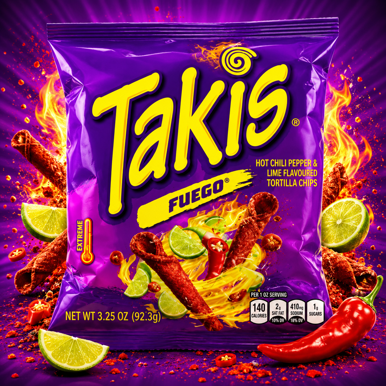 ChatGPT Image Jun 11, 2026, 03_49_37 PM Takis Fuego 92.3g Small Packet - Image 1