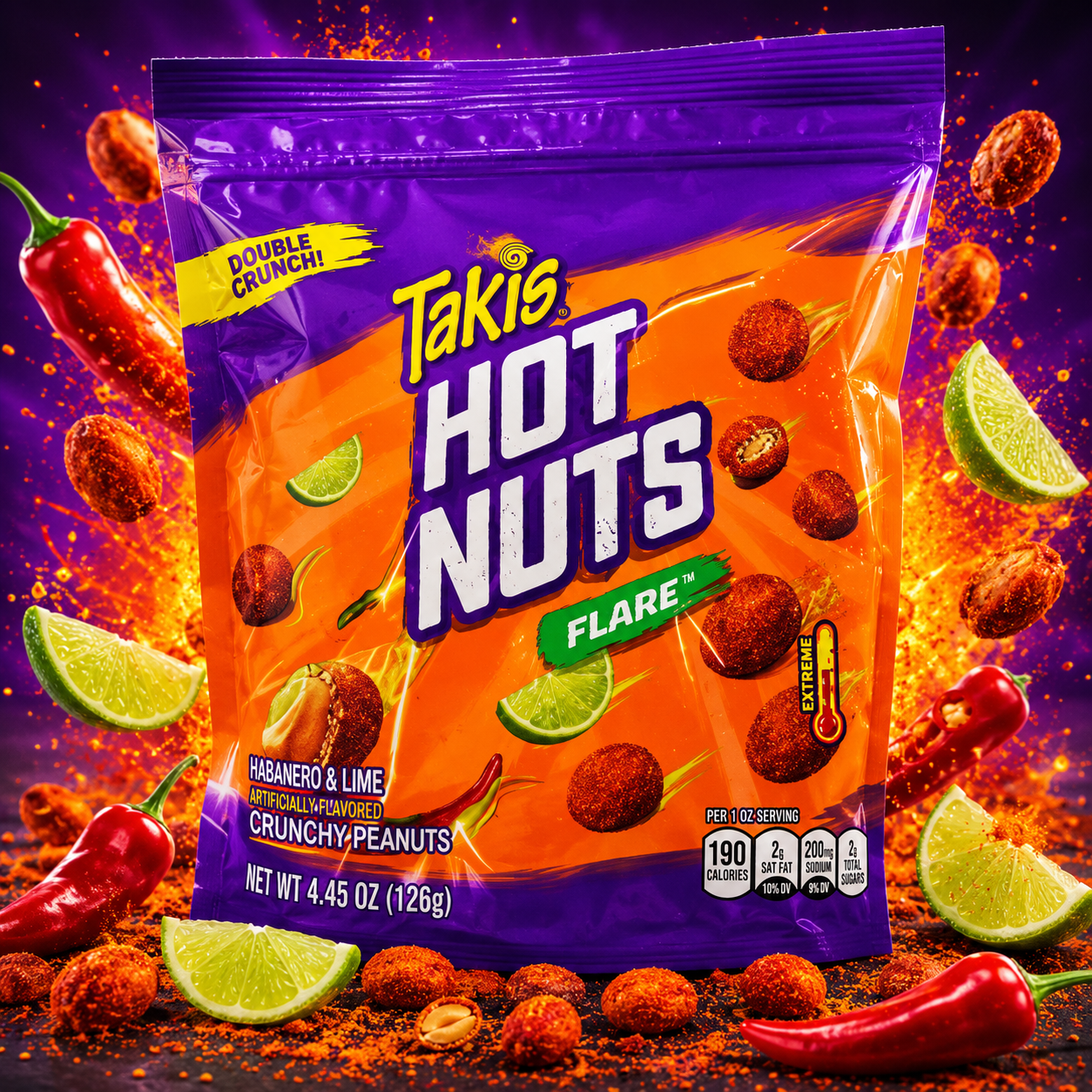 ChatGPT Image Jun 11, 2026, 03_55_23 PM Takis Hot Nuts Flare 426g - Image 1