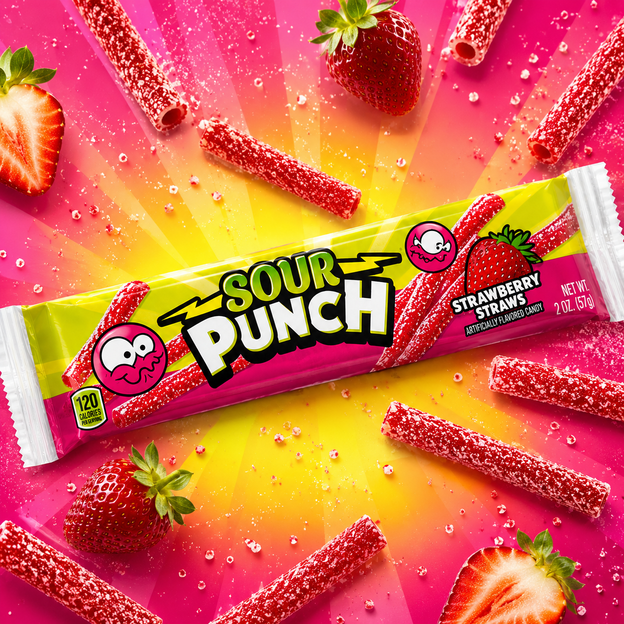 ChatGPT Image Jun 11, 2026, 04_23_55 PM Sour Punch Straws Strawberry 57g - Image 1