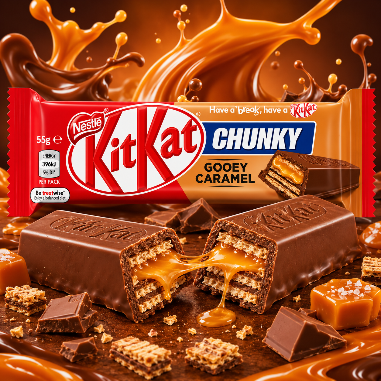 ChatGPT Image Jun 11, 2026, 05_29_21 PM Nestle KitKat Chunky Gooey Caramel 48g - Image 1