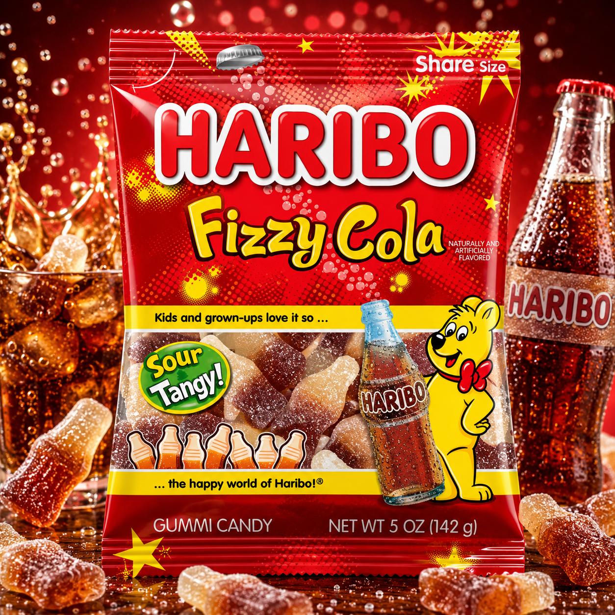 ChatGPT Image Jun 11, 2026, 05_42_52 PM Haribo Fizzy Cola Bottles Gummy Candy 72g | Turkey - Image 1