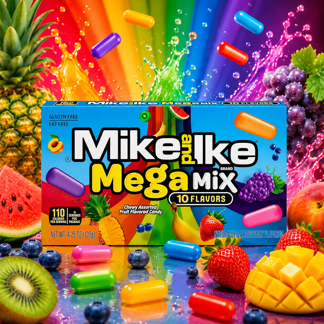 ChatGPT Image Jun 11, 2026, 11_21_34 PM Mike and Ike Sour Mega Mix 10 Flavours 120g - Image 1