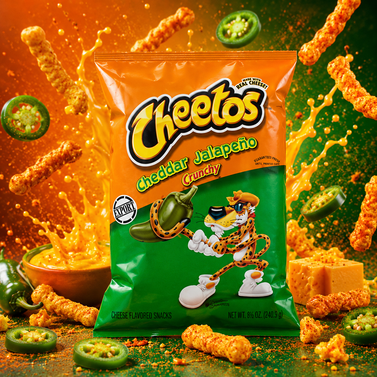 ChatGPT Image Jun 12, 2026, 08_59_17 PM Cheetos Cheddar jalapeno Crunchy 226.8g - Image 1
