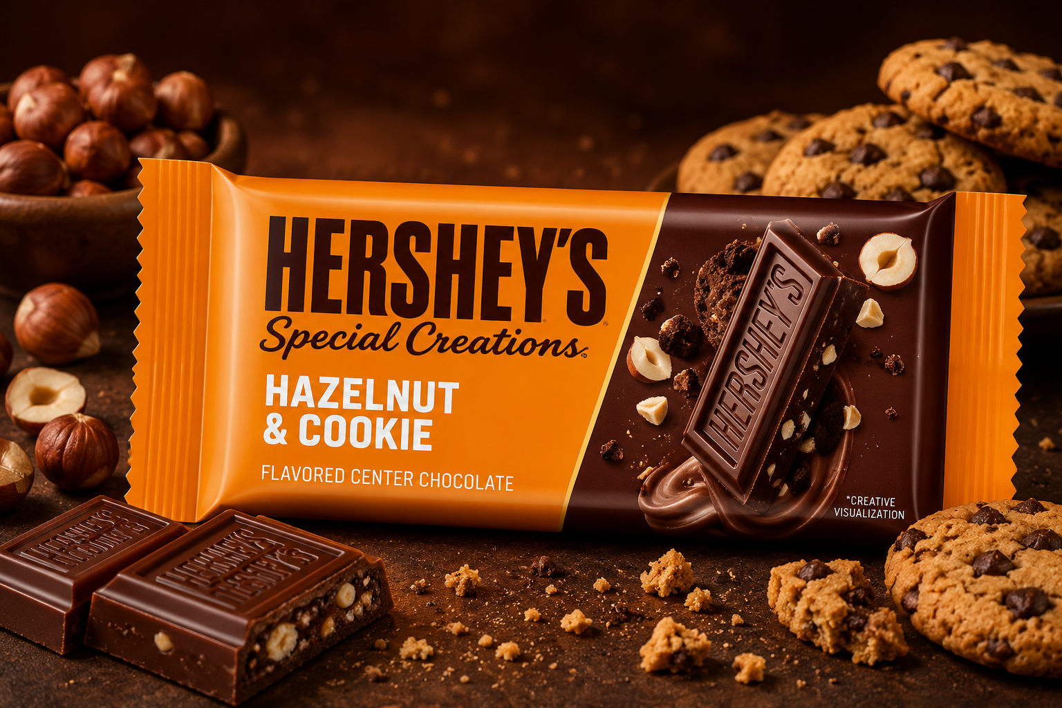 ChatGPT Image Jun 13, 2026, 09_23_38 PM Hershey's Hazelnut & Cookie bar Special Edition 38g - Image 1