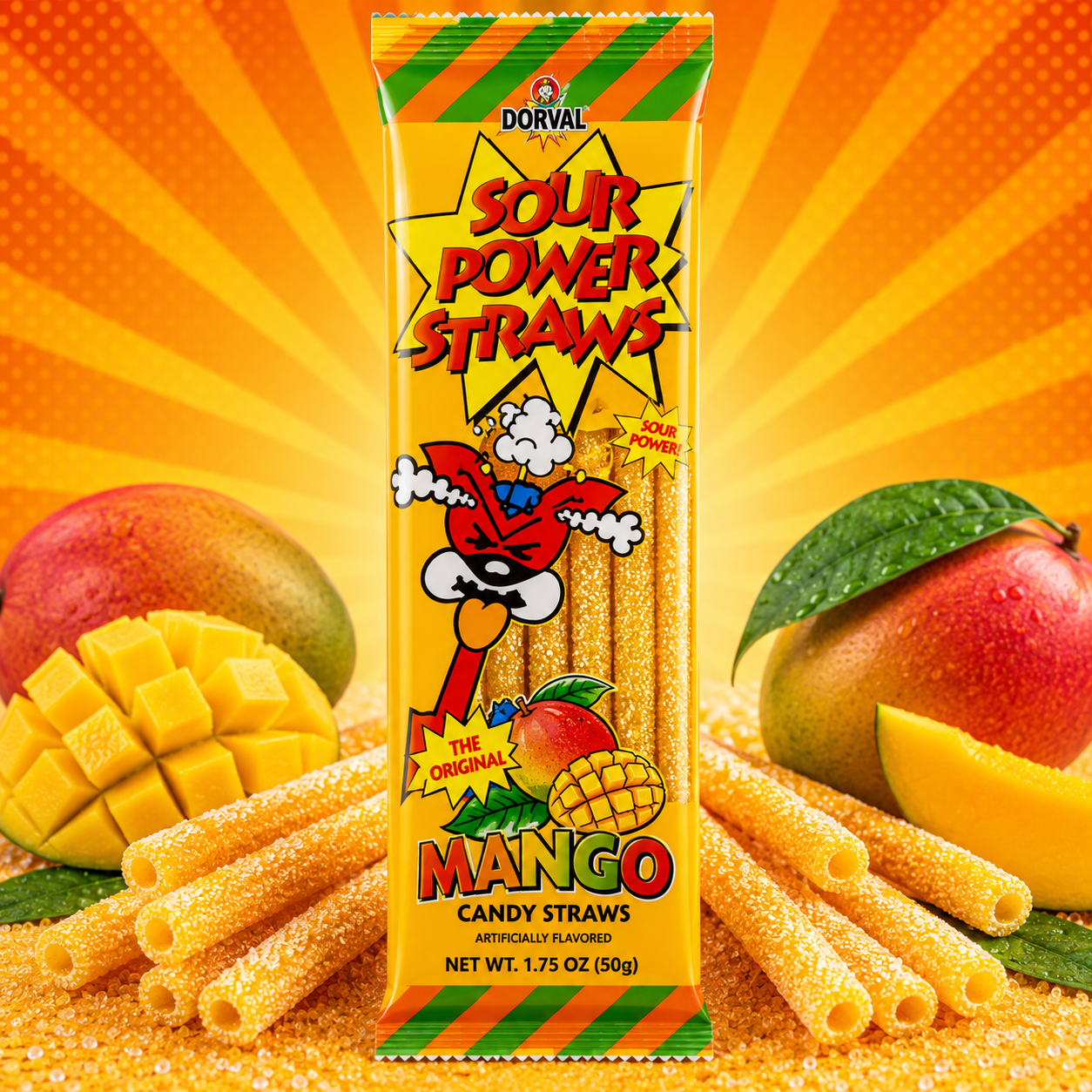 ChatGPT Image Jun 14, 2026, 04_26_30 PM Sour Power Straws Mango 50g - Image 1