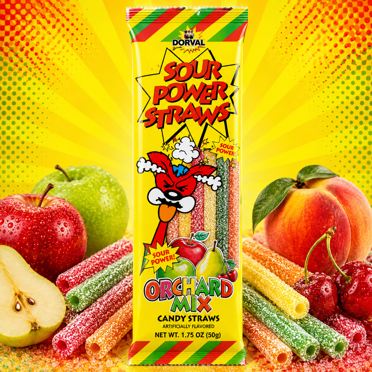 ChatGPT Image Jun 14, 2026, 04_35_53 PM Sour Power Straws Orchard Mix 50g - Image 1