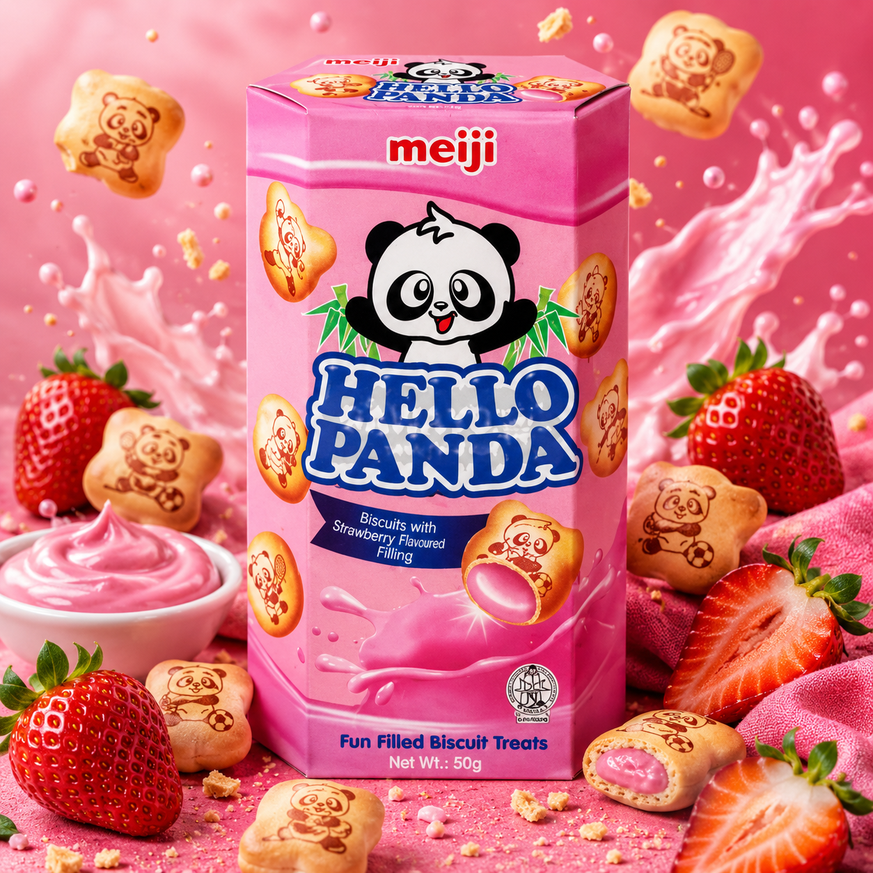 ChatGPT Image Jun 14, 2026, 10_29_09 AM Hello Panda Biscuits Strawberry 47G - Image 1