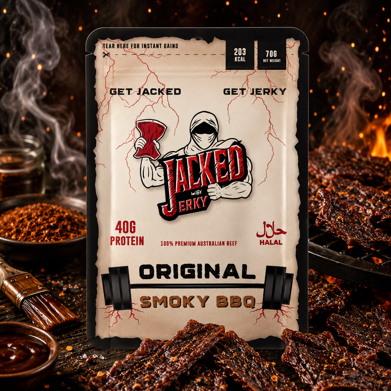 ChatGPT Image Jun 14, 2026, 11_14_53 AM Beef Jerky Original Smokey BBQ 70g - Image 1