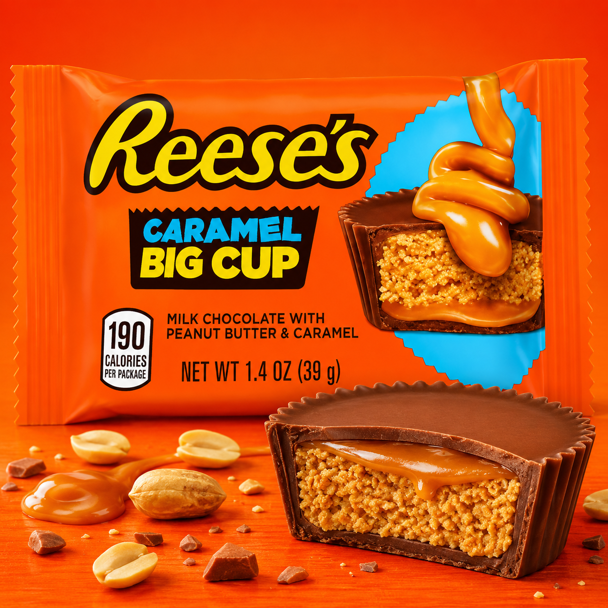 ChatGPT Image Jun 15, 2026, 07_28_25 PM Reese's Caramel One Big Cup 39g - Image 1