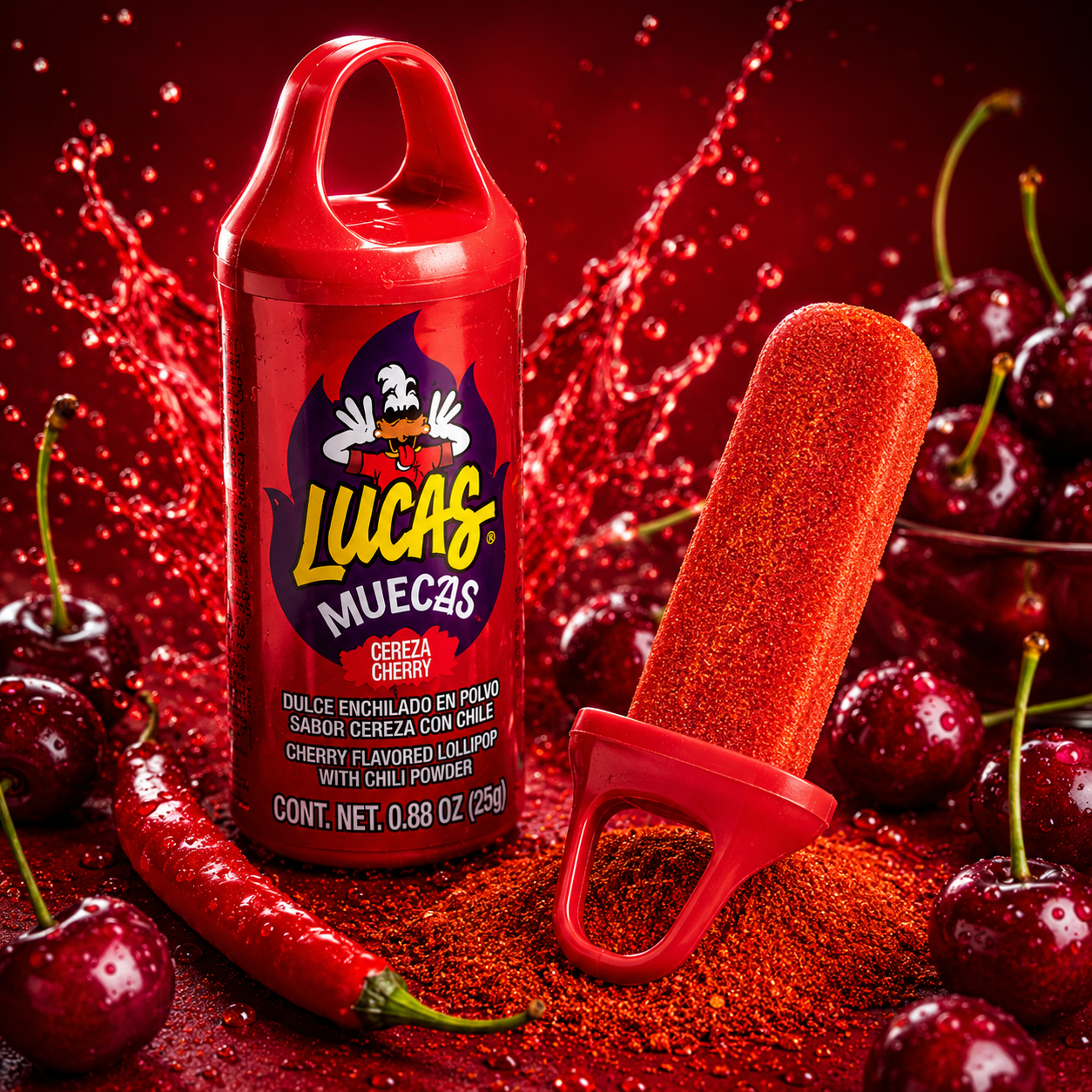 ChatGPT Image Jun 16, 2026, 09_52_41 PM Lucas Muecas Cherry Cereza 25g - Image 1