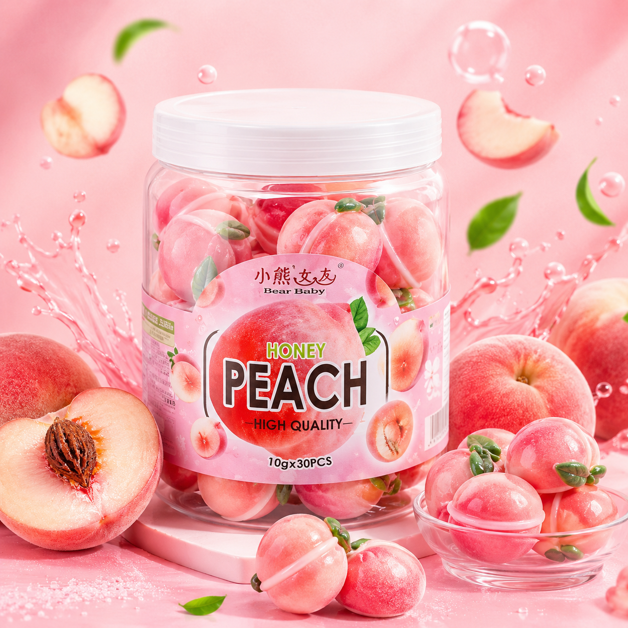 ChatGPT Image Jun 17, 2026, 01_08_48 PM Honey Peach Soft Candy 10g x 30Pcs - Image 1