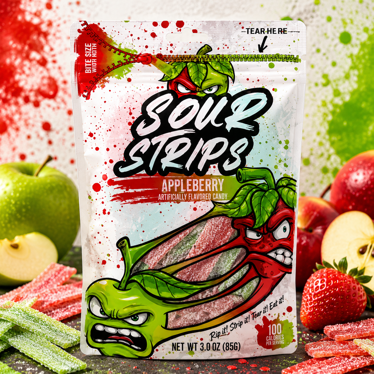 ChatGPT Image Jun 17, 2026, 02_17_32 PM Sour Strips Appleberry 96g - Image 1