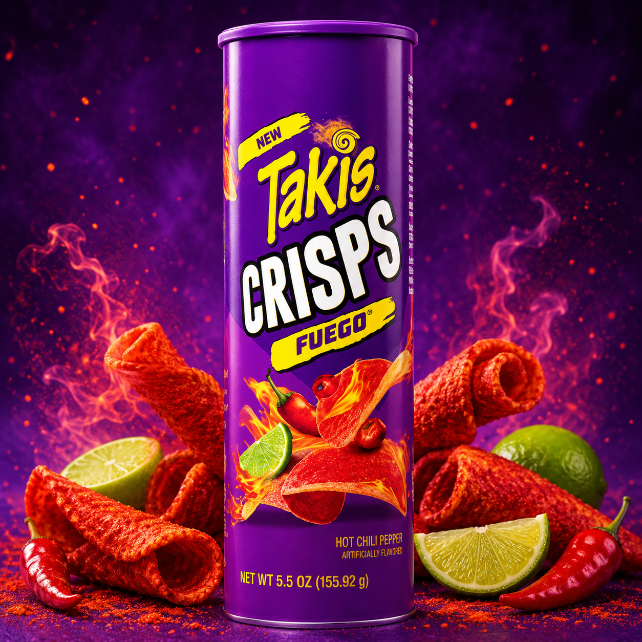 ChatGPT Image Jun 17, 2026, 03_02_48 PM Takis Crisps Fuego Tube 155.92g - Image 1