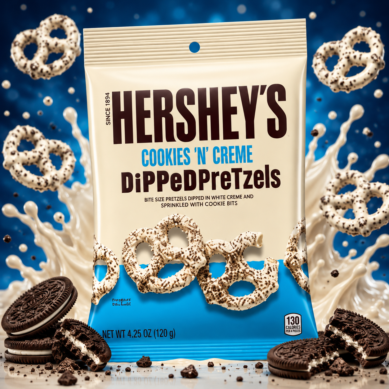 ChatGPT Image Jun 17, 2026, 05_49_00 PM Hershey's Cookies 'n' Creme Dipped Pretzels 120g - Image 1