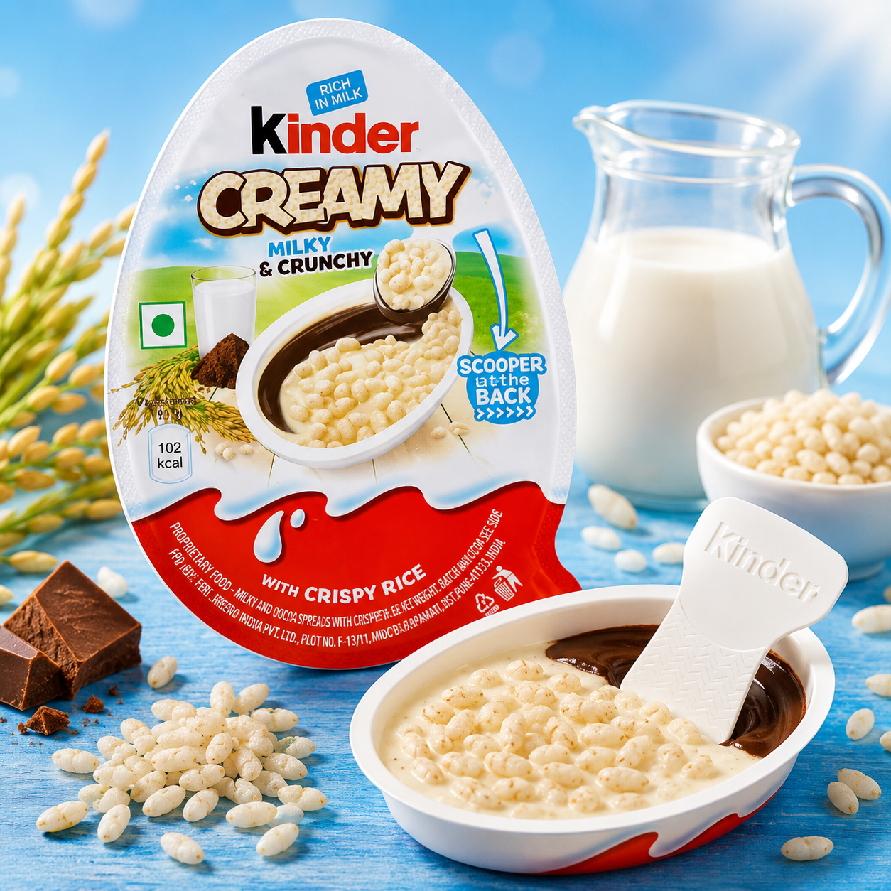 ChatGPT Image Jun 17, 2026, 11_16_10 AM Kinder Creamy Milk & Crunchy 19g - Image 1