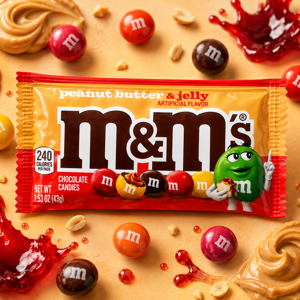 ChatGPT Image Jun 17, 2026, 12_43_35 PM MnMs Peanut Butter Jelly 46g - Image 1