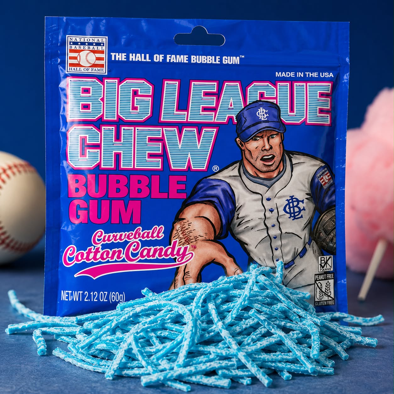 WhatsApp Image 2026-06-18 at 19.42.46 Big League Chew Curveball Cotton Candy Bubble Gum 60g - Image 1