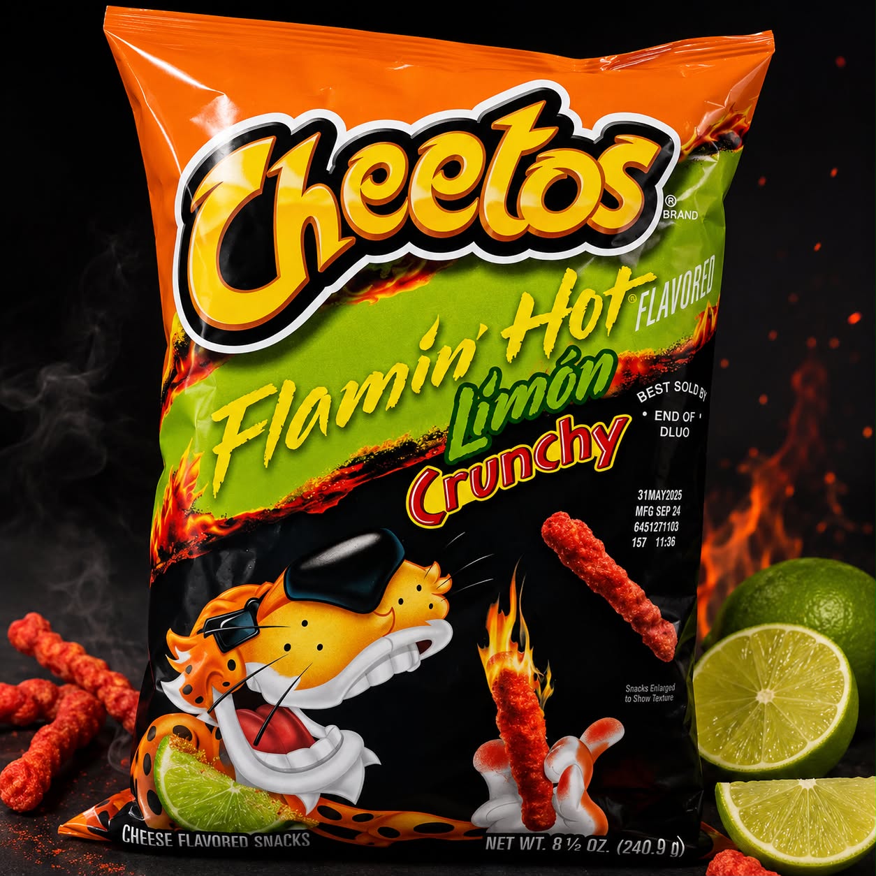 WhatsApp Image 2026-06-18 at 19.54.28 Cheetos Flamin' Hot Limon Crunchy 226.8g - Image 1