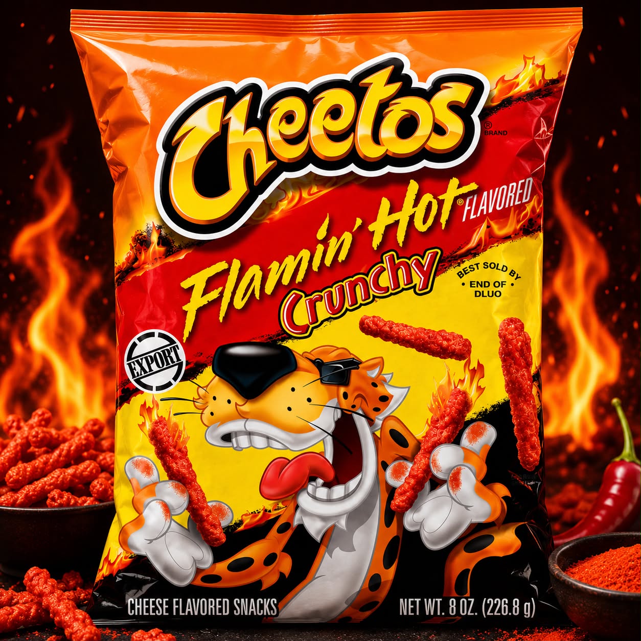 WhatsApp Image 2026-06-18 at 19.59.54 Cheetos Flamin' Hot Crunchy 226.8g - Image 1