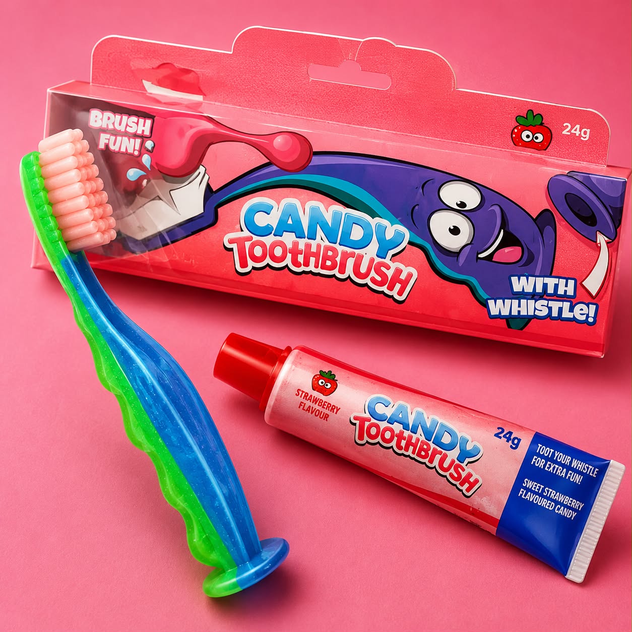 WhatsApp Image 2026-06-18 at 20.33.54 Candy Toothbrush Strawberry Flavour 24g - Image 1