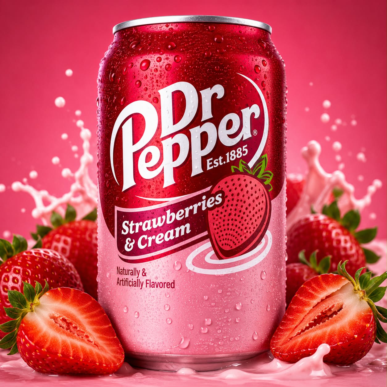 WhatsApp Image 2026-06-18 at 21.04.29 Dr Pepper Strawberries & Cream 355ml Can - Image 1
