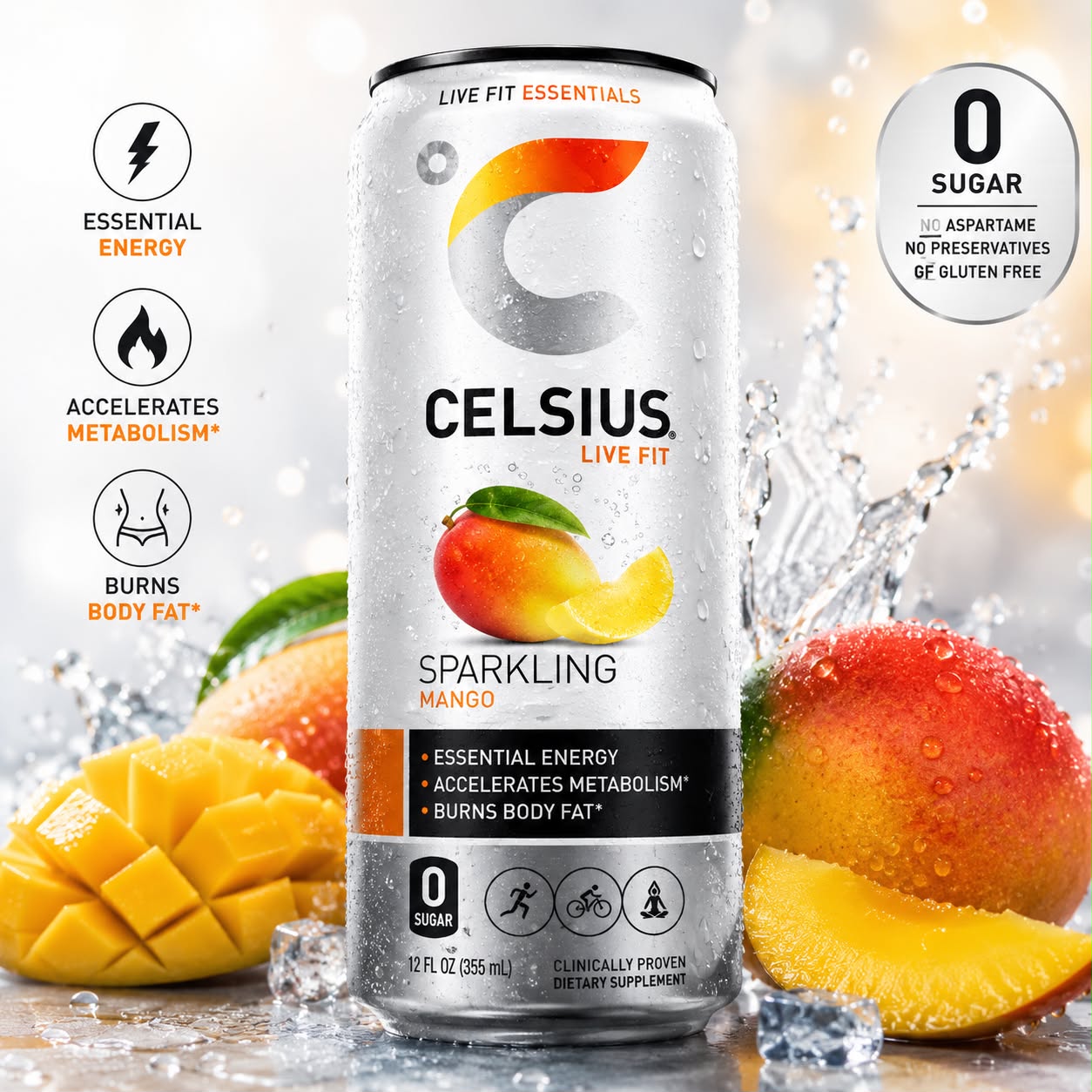 WhatsApp Image 2026-06-18 at 21.17.02 Celcius Mango Lemonade 330ml - Image 1
