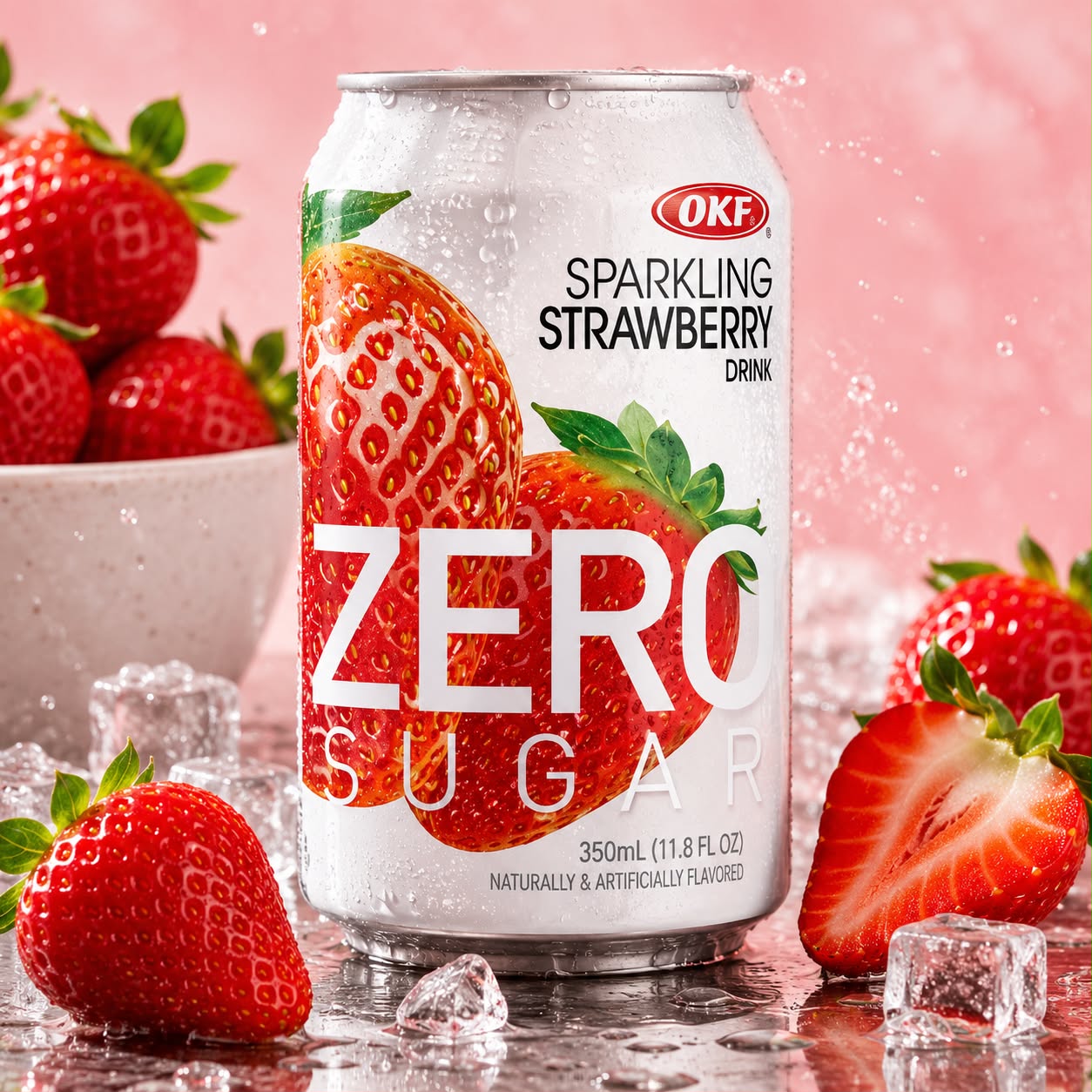 WhatsApp Image 2026-06-18 at 21.36.13 OKF Sparkling Zero Sugar Strawberry 350mL - Image 1