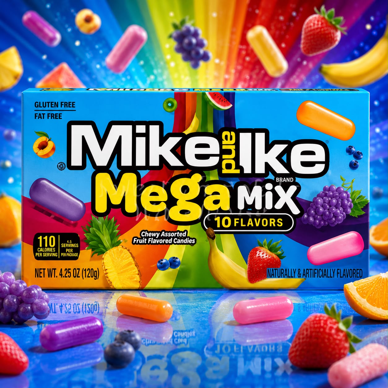 WhatsApp Image 2026-07-16 at 23.38.50 Mike and Ike Mega Mix 10 flavours 120g - Image 1