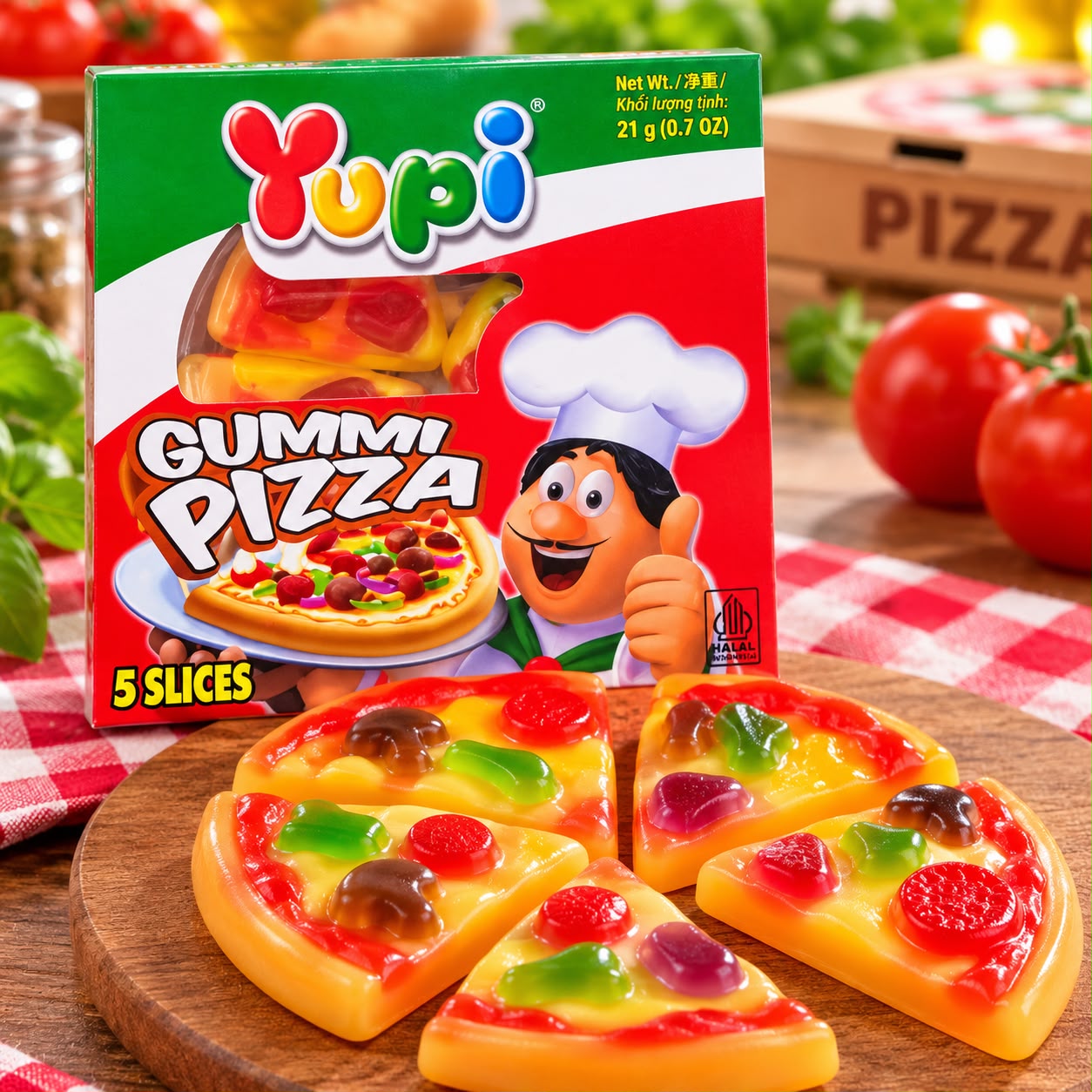WhatsApp Image 2026-10-30 at 1.56.30 PM Gummy Pizza 5 Slices 21g - Image 1