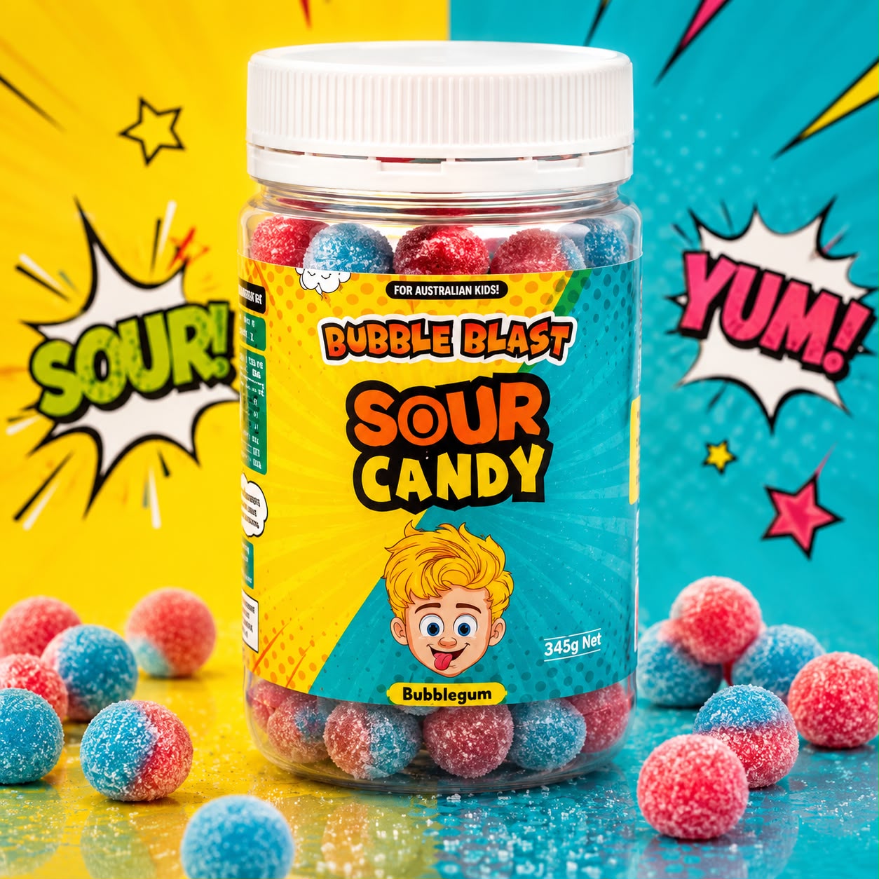 WhatsApp-Image-2026-07-15-at-20-37-30.jpeg Bubble Blast Sour Candy Bubblegum 250g - Image 1